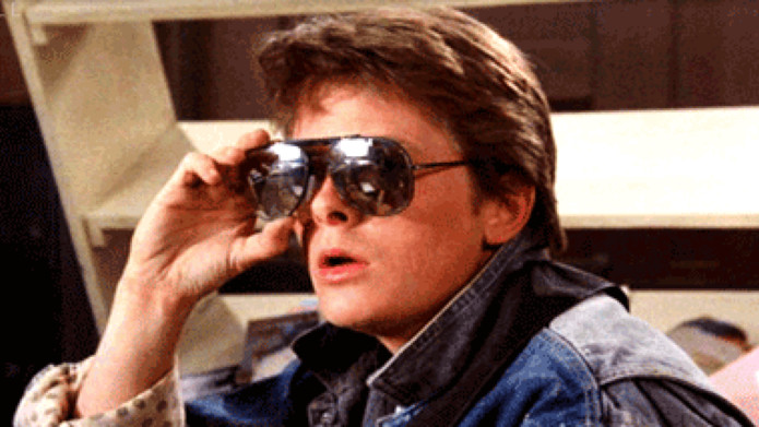 Plantilla de meme Marty McFly Rock and Roll