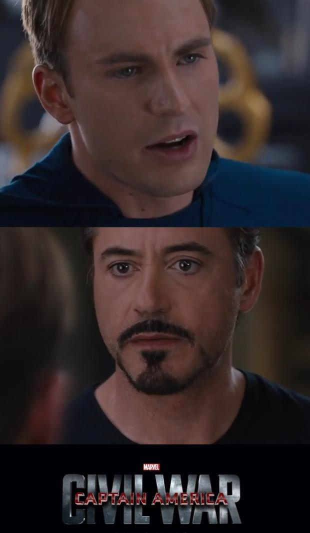 Plantilla de meme Marvel Civil War