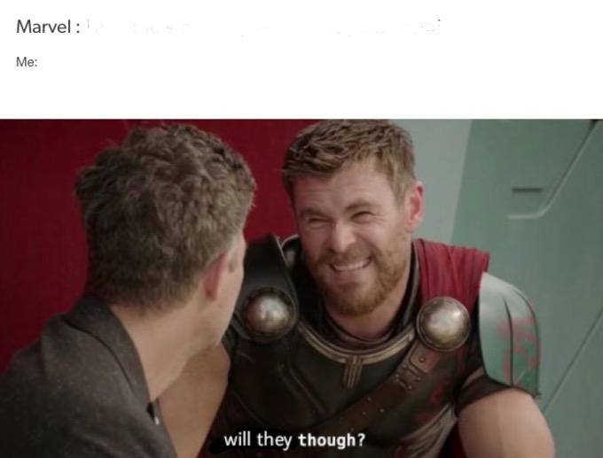 Plantilla de meme Marvel thor face