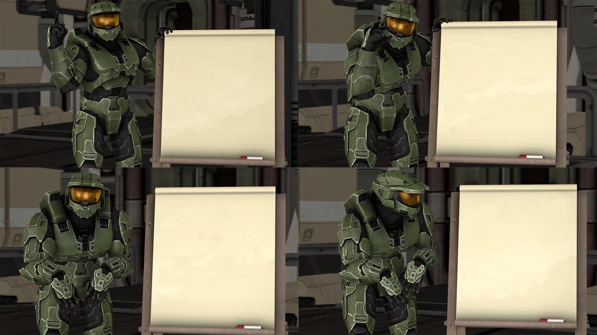 Template meme Master Chief's Plan-(Despicable Me Halo)
