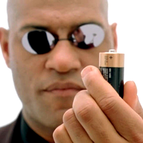 Plantilla de meme matrix Morpheus battery
