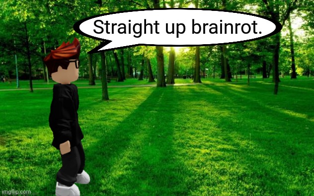Plantilla de meme MC straight up brainrot Roblox remake