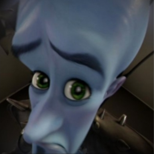 Plantilla de meme Megamind peeking