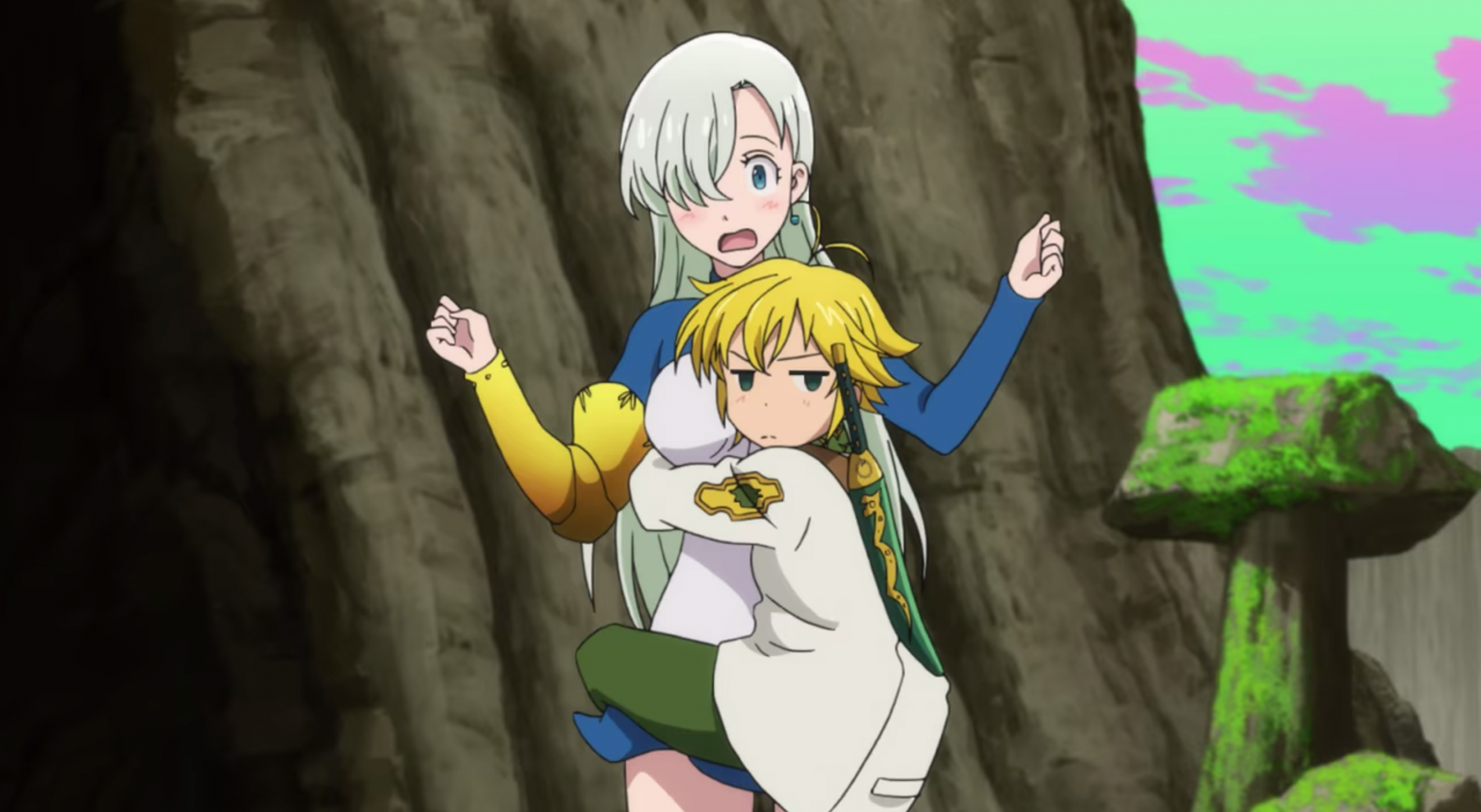 Template meme meliodas hug