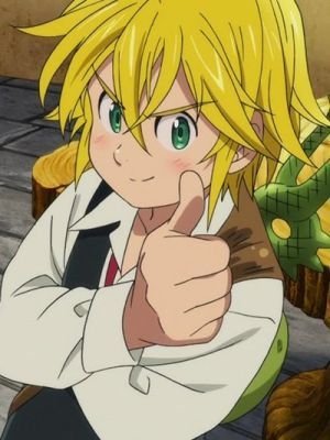 Plantilla de meme MELIODAS THUMBS UP