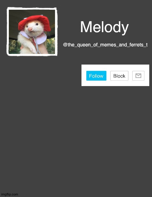 Plantilla de meme Melody's Announcement template