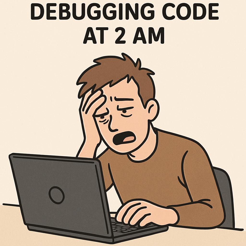 Plantilla de meme Meme about the struggles of debugging code at 2 AM