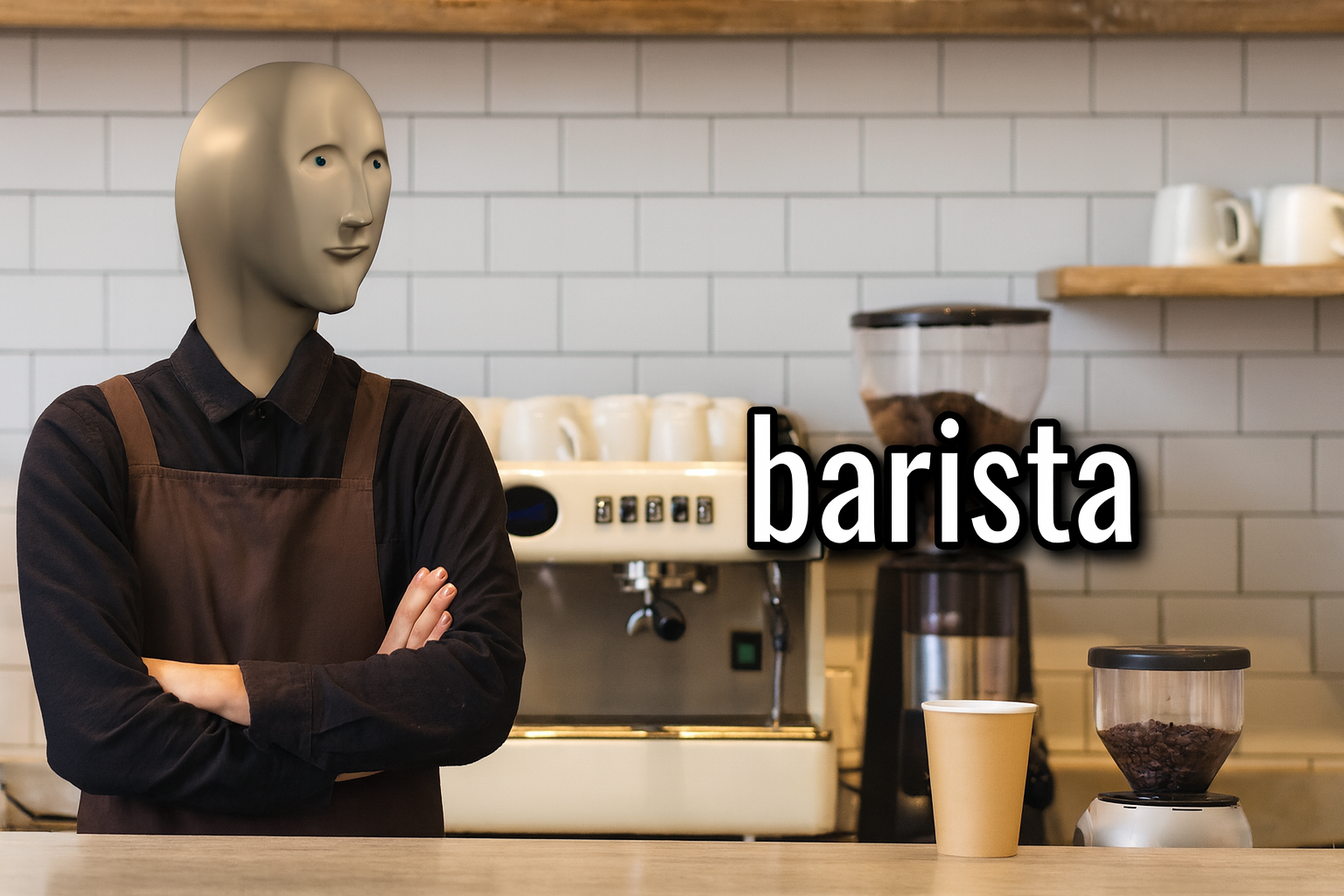 Template meme Meme Man Barista