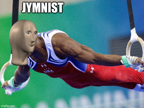 Plantilla de meme Meme man jymnist