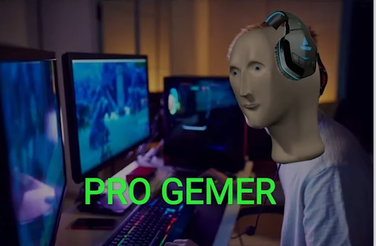 Plantilla de meme meme man pro gamer