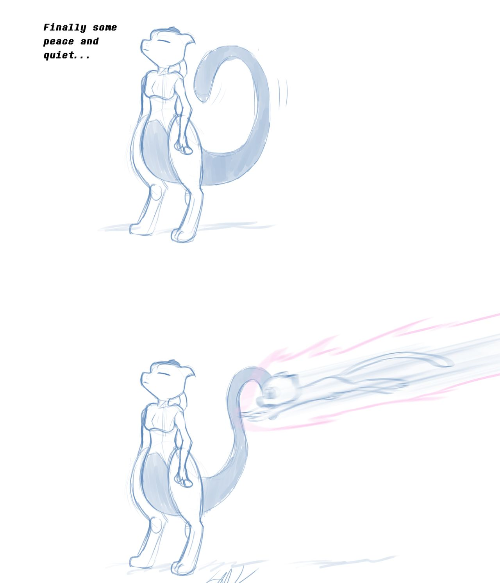 Plantilla de meme Mewtwo peace and quiet