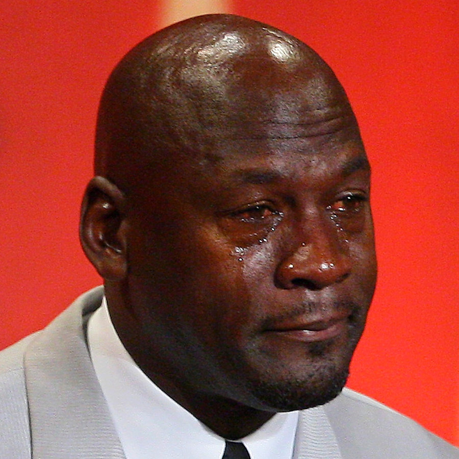 Michael Jordan Crying meme template