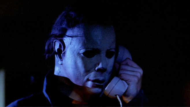 Plantilla de meme Michael Myers on Phone
