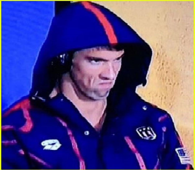Plantilla de meme Michael Phelps Angry
