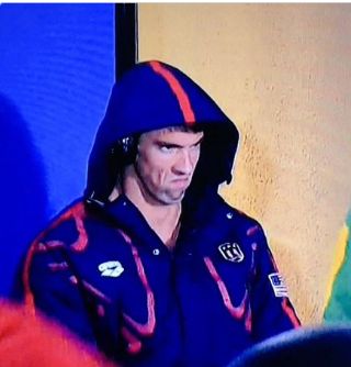 Plantilla de meme Michael Phelps Death Stare
