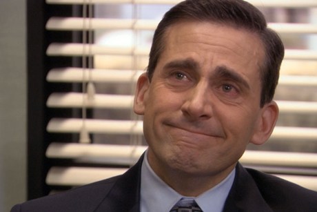 Plantilla de meme Michael Scott Cry