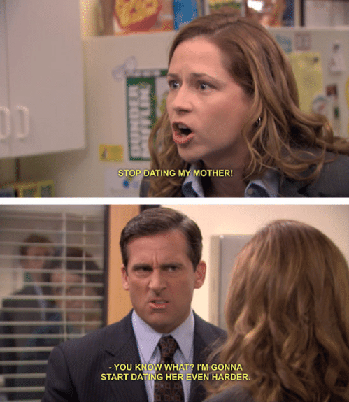 Plantilla de meme Michael Scott - date her harder