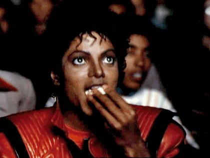 Plantilla de meme Micheal Jackson Popcorn