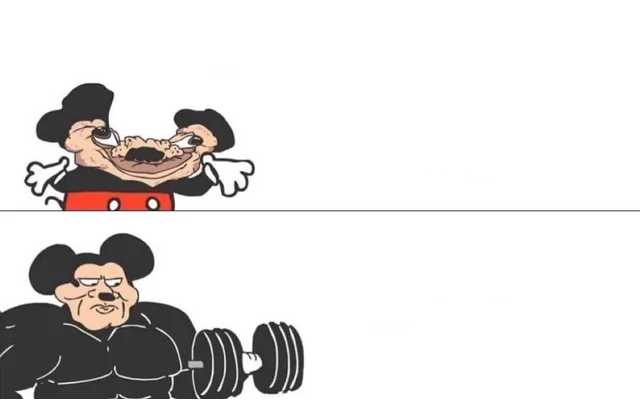 Plantilla de meme mickey mouse drake