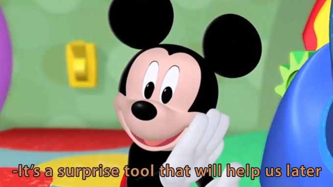 Plantilla de meme Mickey mouse tool