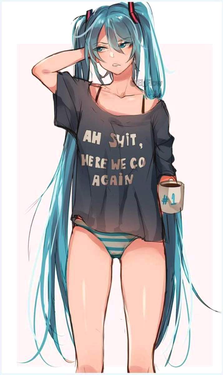 Plantilla de meme Miku on Monday morning