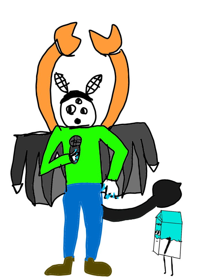 Template meme Milk staring up at Carlos