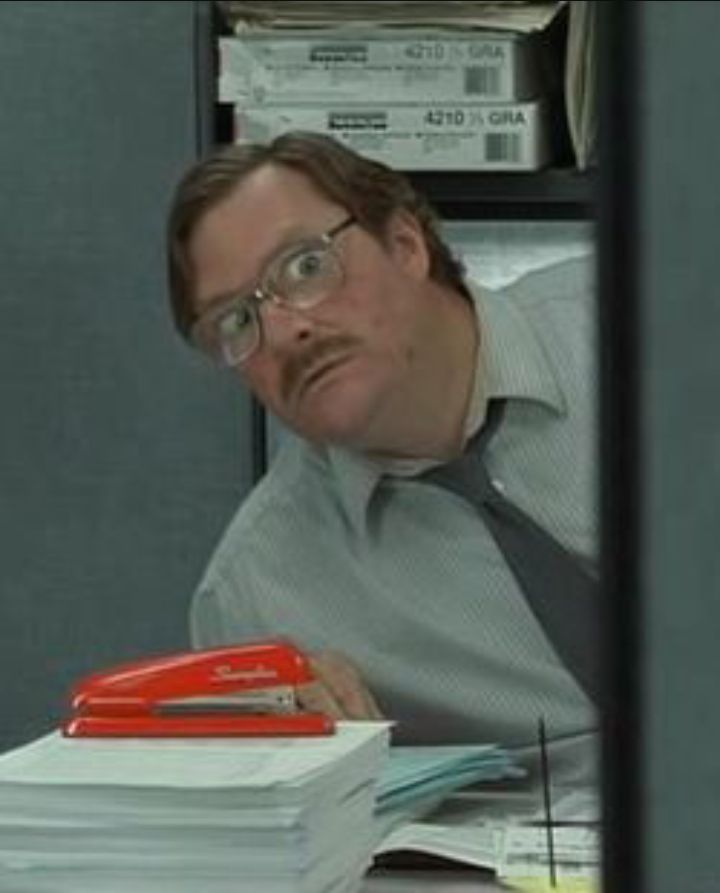 Plantilla de meme Milton Stapler