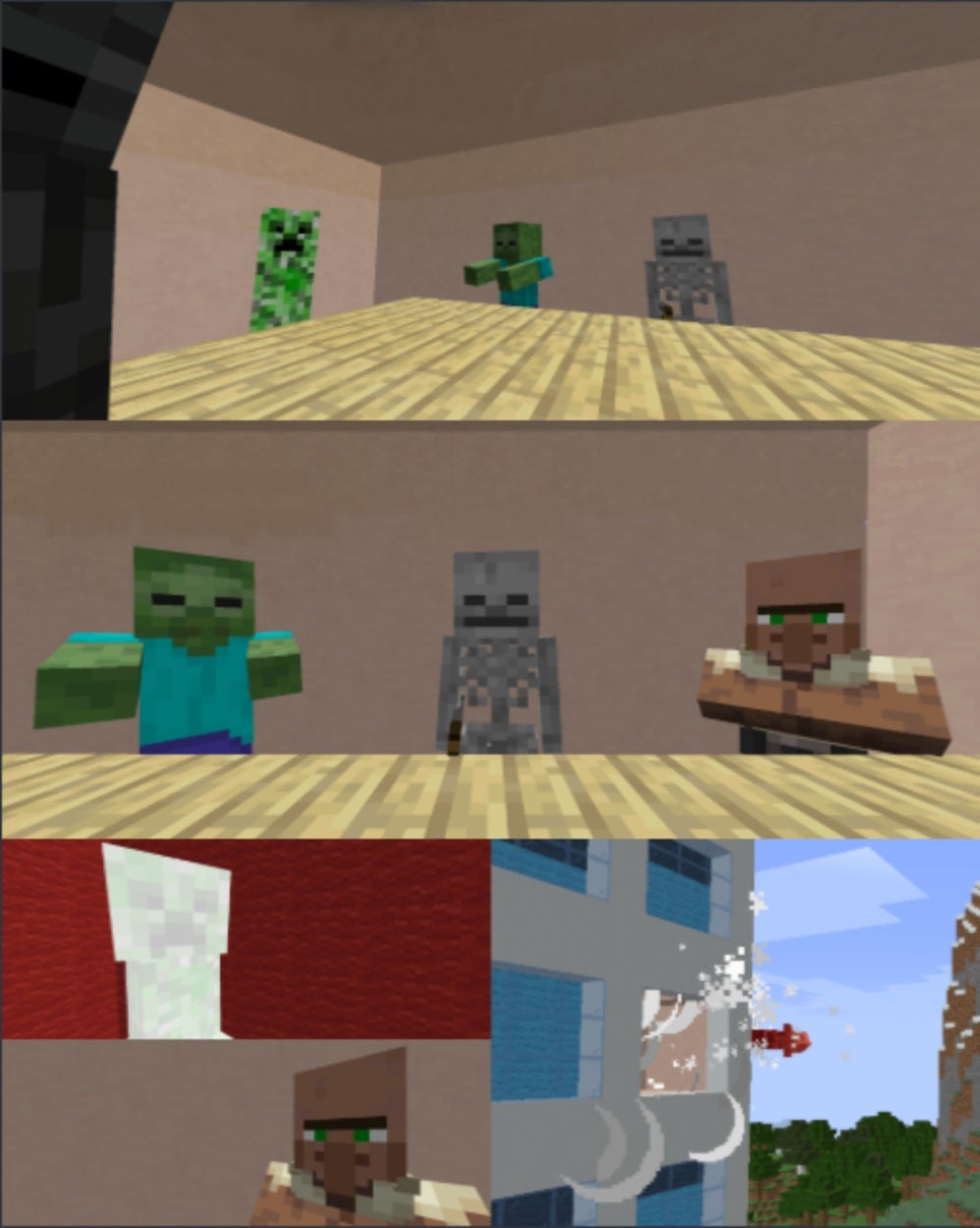 Template meme Minecraft Boardroom Meeting Suggestion Meme