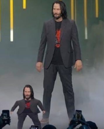 Plantilla de meme Mini Keanu Reeves