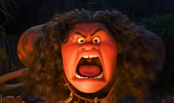 Template meme Moana Maui screaming