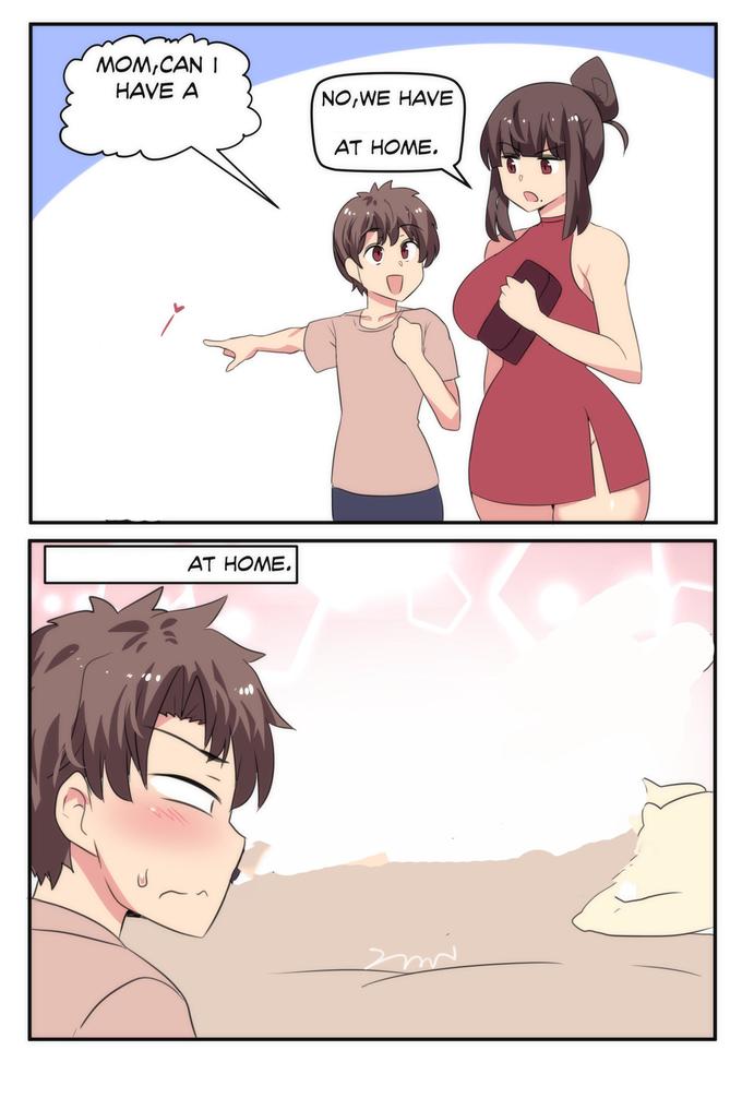 Template meme Mom can i have X. We have X at home. [X at home.]