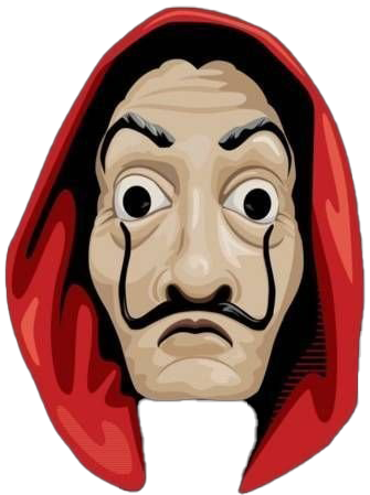 Template meme Money heist mask