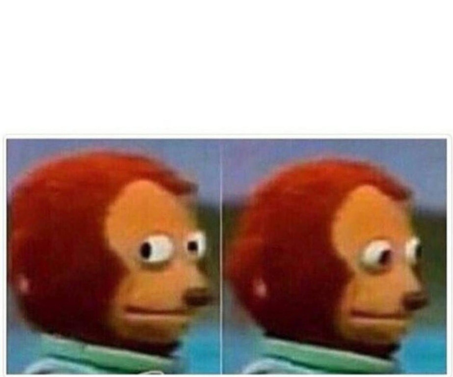 Plantilla de meme Monkey Puppet