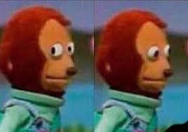 Plantilla de meme Monkey Puppet Eyes
