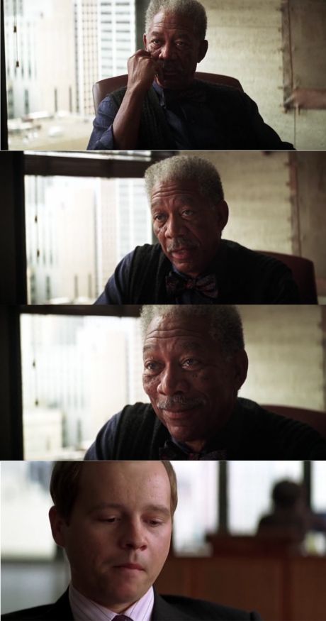 Plantilla de meme Morgan Freeman Good Luck