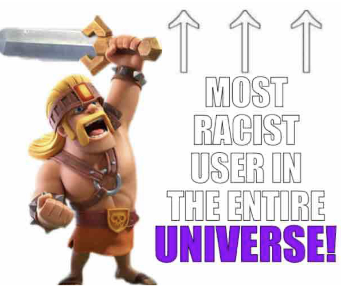 Template meme Most racist user ever DX remastered