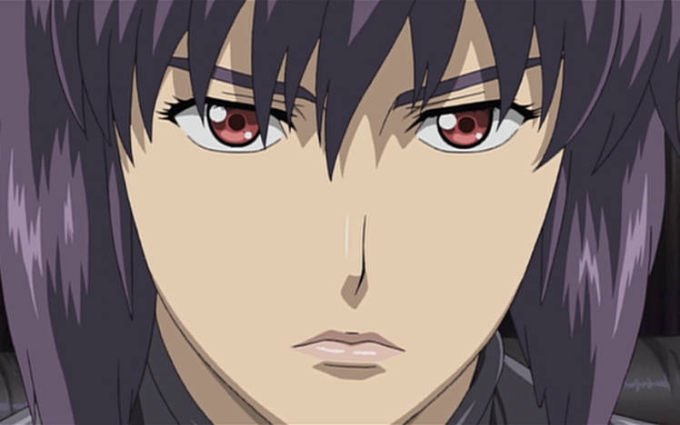 Template meme motoko close up