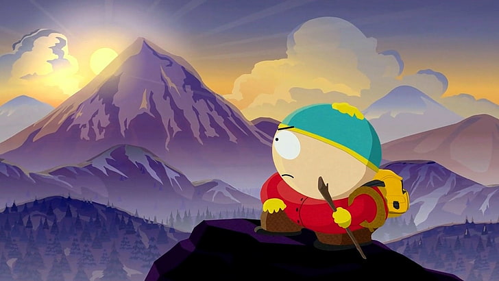 Template meme Mountain top Eric Cartman from South Park