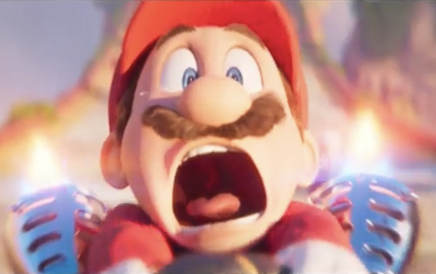 Plantilla de meme Movie Mario screaming