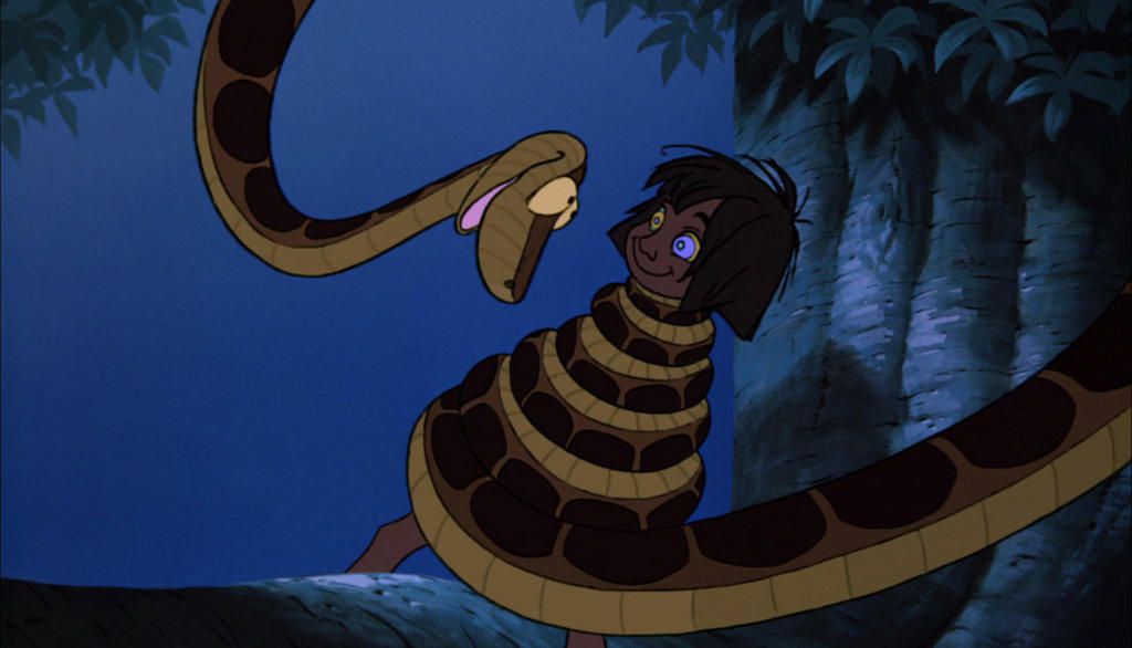 Mowgli and Kaa The Snake meme template