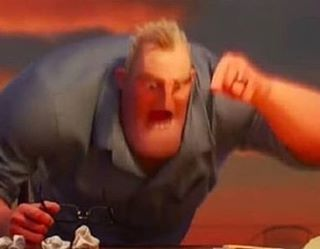 Plantilla de meme Mr incredible mad