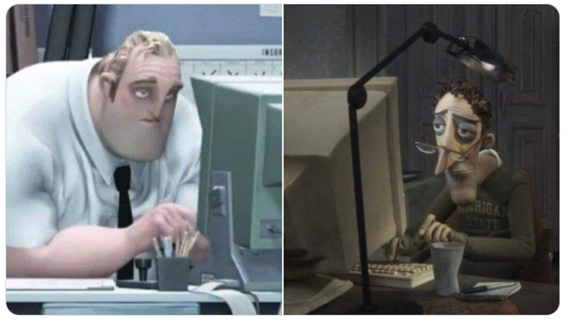 Mr incredible x coraline dad meme template
