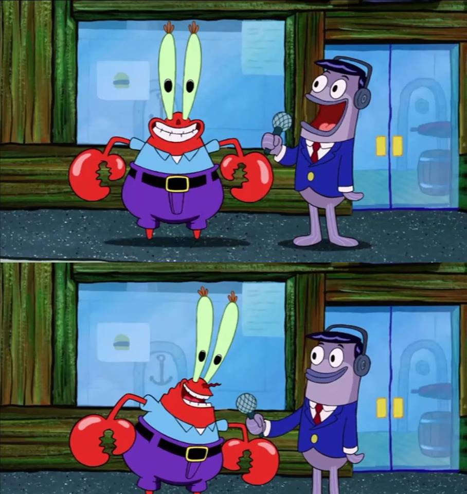 Template meme mr krabs money