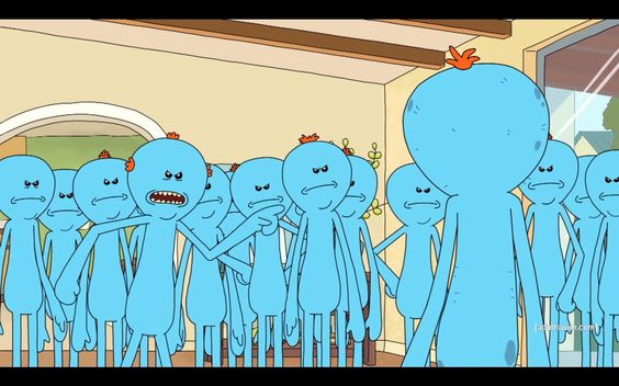 Template meme Mr. Meeseeks - Your Failures are your own, old man!