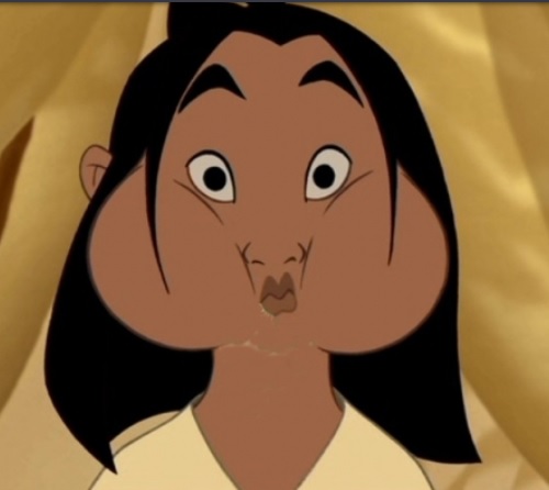 Plantilla de meme Mulan mouthfull