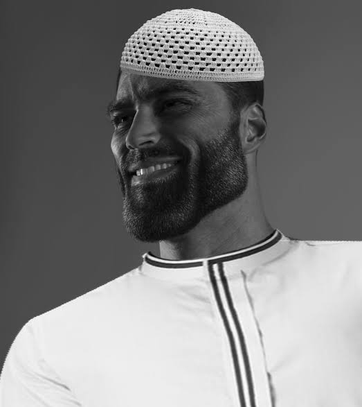 Plantilla de meme Muslim Gigachad