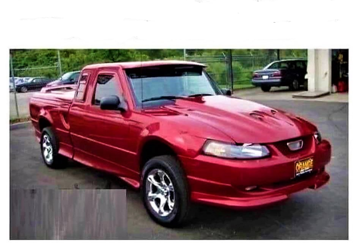 Plantilla de meme Mustang pickup truck