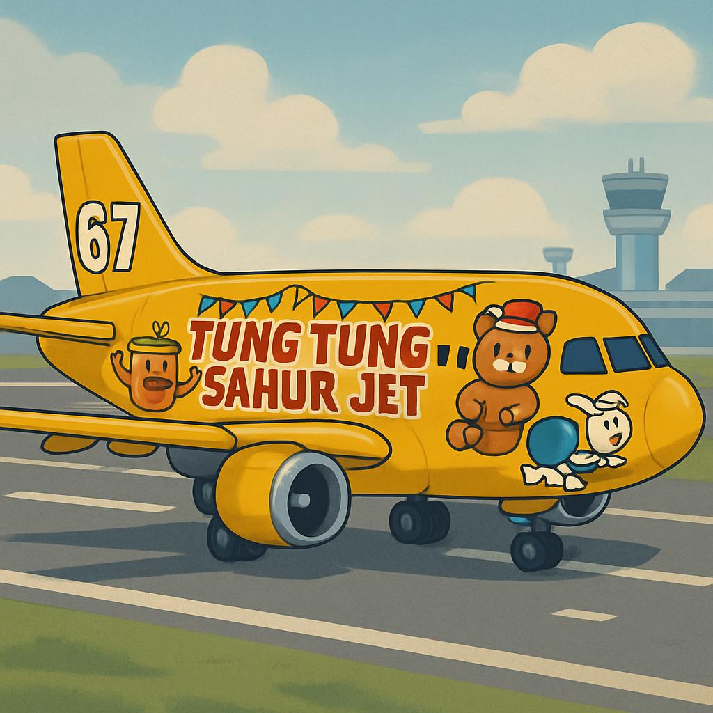 Plantilla de meme mustard tung tung tung sahur jet 2 holiday 67