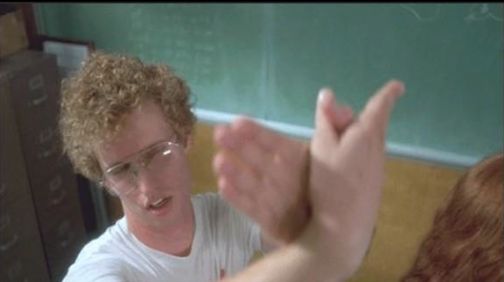 Plantilla de meme napoleon dynamite butterfly hands