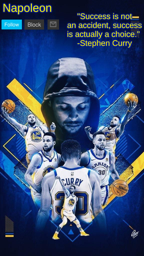 Template meme Napoleon's Stephen Curry announcement temp